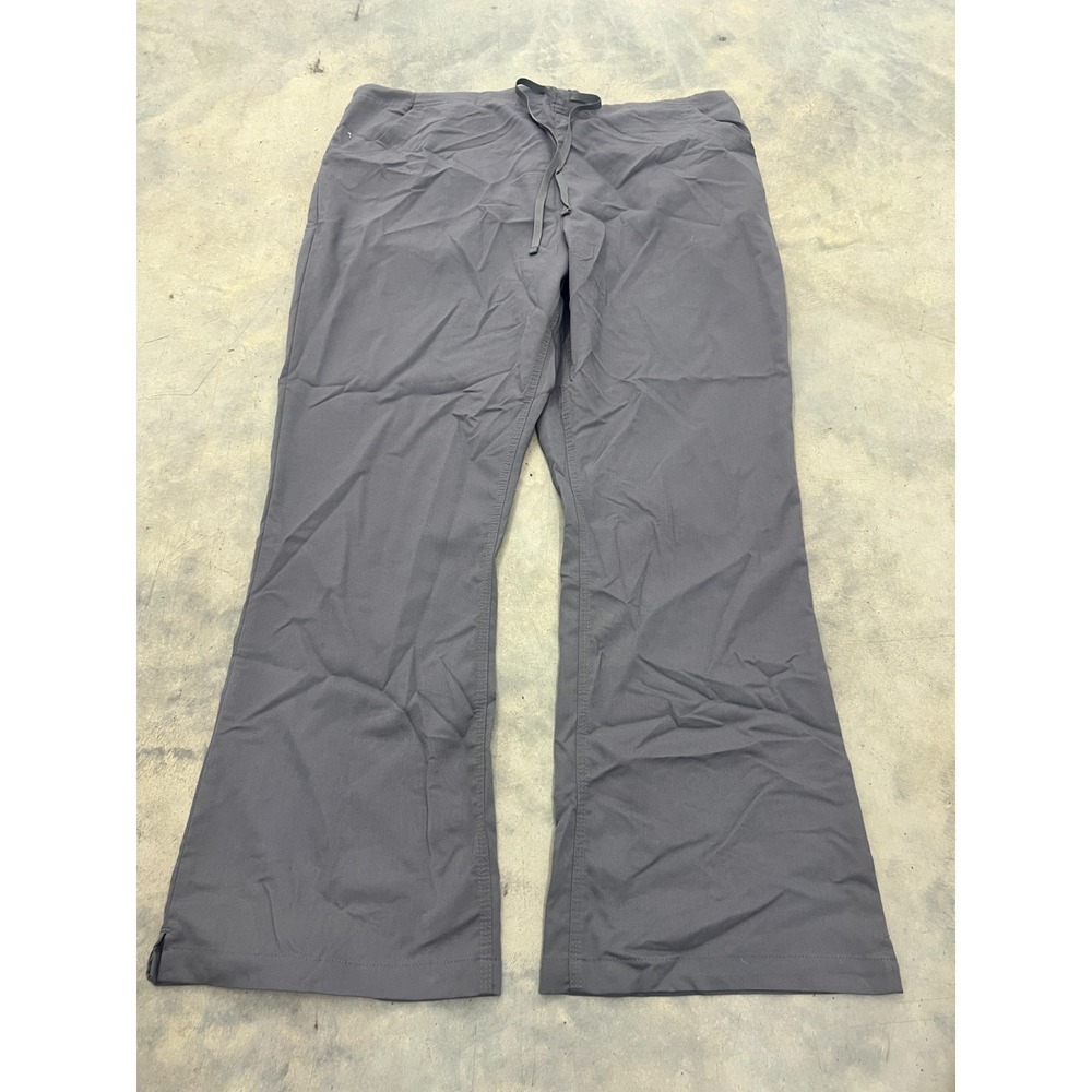 Carhartt Force Cross-Flex Boot Cut Scrub Pants Women 2XL Gray Drawstring Utility